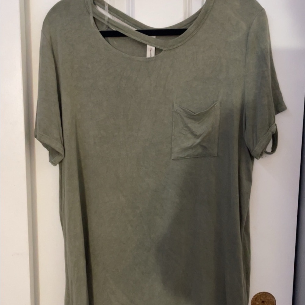 Vanilla Bay Green Crew Neck Short Sleeve T-Shirt
